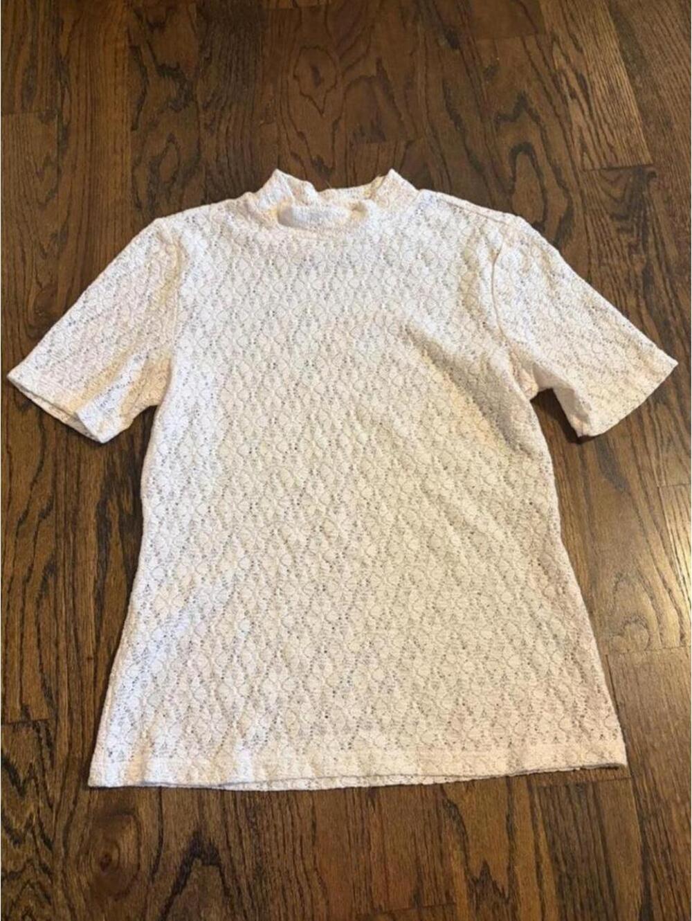 White lace blouse